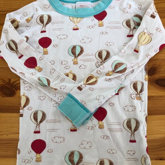 Hanna Andersson Kids Pajamas Peanuts Snoopy Hot Air Balloons Size 120 6-7 - Picture 2 of 6